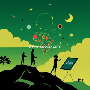 Artistic representation for The Future of Technology in Africa : Redefining Innovation and Empowerment through Platforms like Afriprize