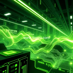 Artistic representation for Chinese data centers told to stick to Nvidia chips domestic chips not compatible