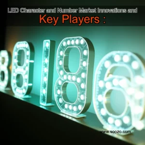 Artistic representation for LED Character and Number Market Innovations and Key Players :