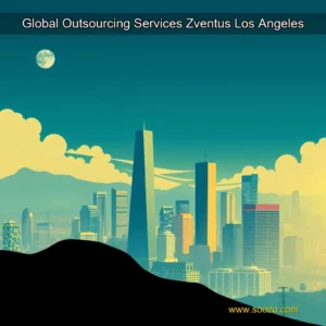 Artistic representation for Global Outsourcing Services Zventus Los Angeles