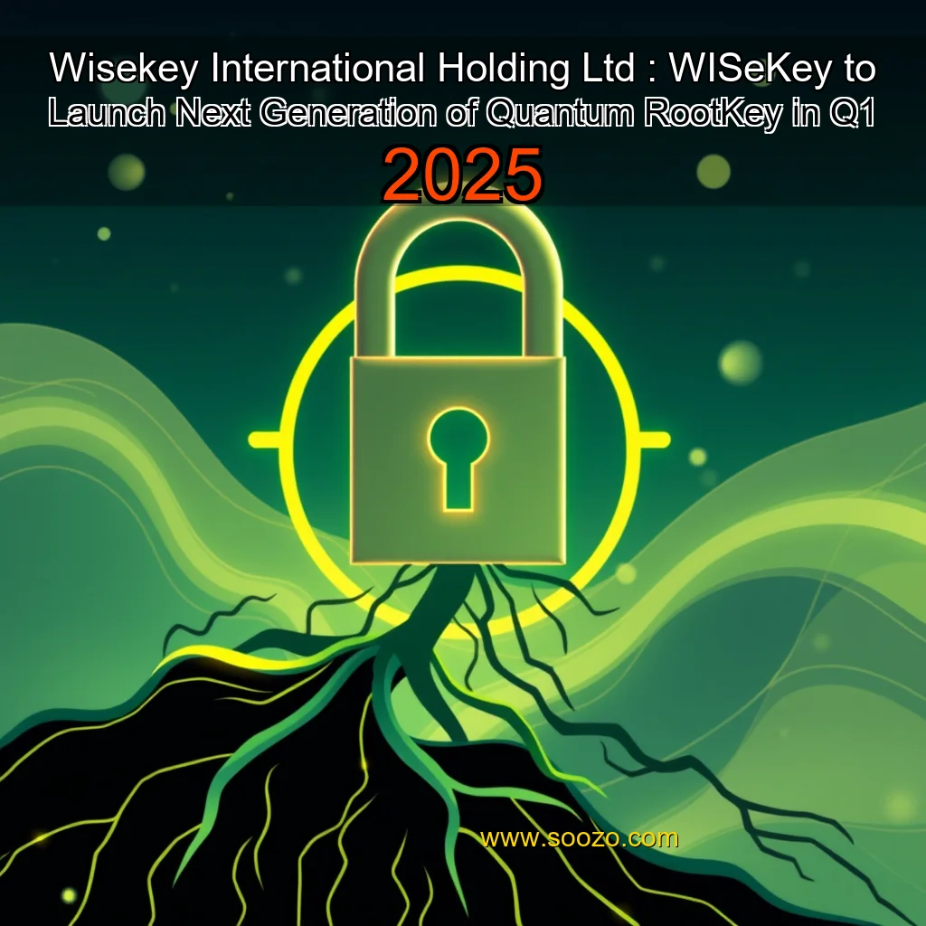 You are currently viewing Wisekey International Holding Ltd : WISeKey to Launch Next Generation of Quantum RootKey in Q1 2025