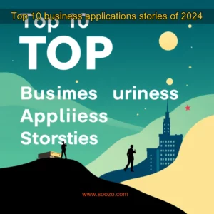 Artistic representation for Top 10 business applications stories of 2024