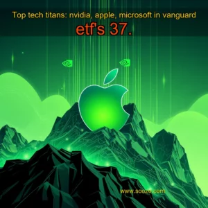 Artistic representation for Top tech titans: nvidia, apple, microsoft in vanguard etf's 37.