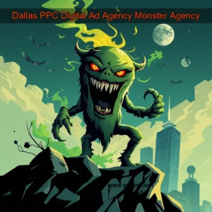 Artistic representation for Dallas PPC Digital Ad Agency Monster Agency