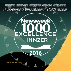 Artistic representation for Quatrro Business Support Services Named to Newsweek Excellence 1000 Index