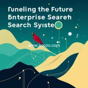 Artistic representation for Unveiling the Future of Enterprise Search Systems : Key Developments and Trends in 2024 Cardinal Courier