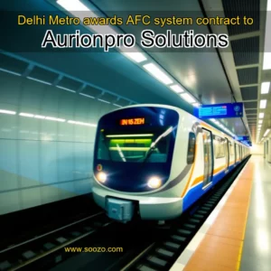 Artistic representation for Delhi Metro awards AFC system contract to Aurionpro Solutions