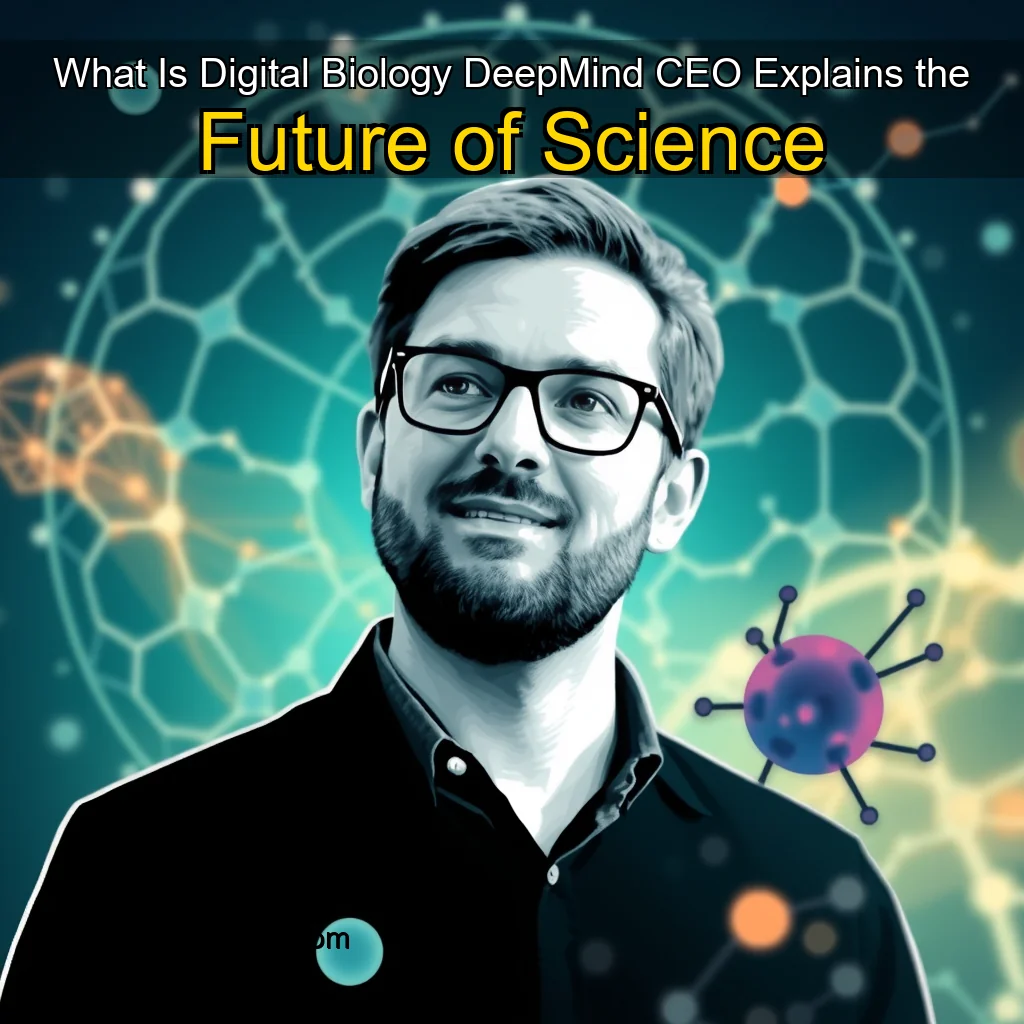 You are currently viewing What Is Digital Biology  DeepMind CEO Explains the Future of Science