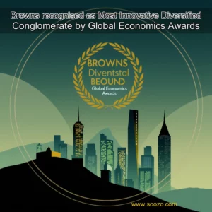 Artistic representation for Browns recognised as Most Innovative Diversified Conglomerate by Global Economics Awards
