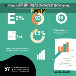 Artistic representation for E Signature and Digital Document Statistics and Facts