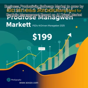 Artistic representation for Business Productivity Software Market to grow by USD 119 4 Billion 2025 2029 Rising Need for Portfolio Management Report on AI Driven Market Trends