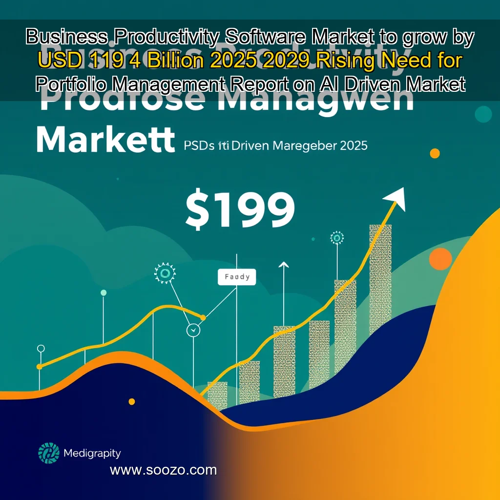 You are currently viewing Business Productivity Software Market to grow by USD 119  4 Billion  2025  2029  Rising Need for Portfolio Management  Report on AI  Driven Market Trends