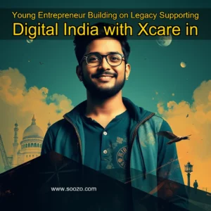 Artistic representation for Young Entrepreneur Building on Legacy Supporting Digital India with Xcare in