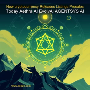 Artistic representation for New cryptocurrency Releases Listings Presales Today Aethra AI EvolvAi AGENTSYS AI
