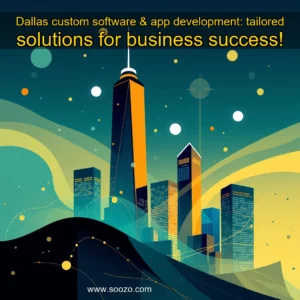 Artistic representation for Dallas custom software & app development: tailored solutions for business success!
