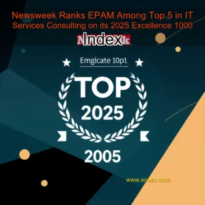 Artistic representation for Newsweek Ranks EPAM Among Top 5 in IT Services Consulting on its 2025 Excellence 1000 Index