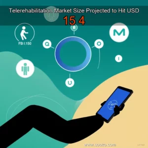 Artistic representation for Telerehabilitation Market Size Projected to Hit USD 15 4