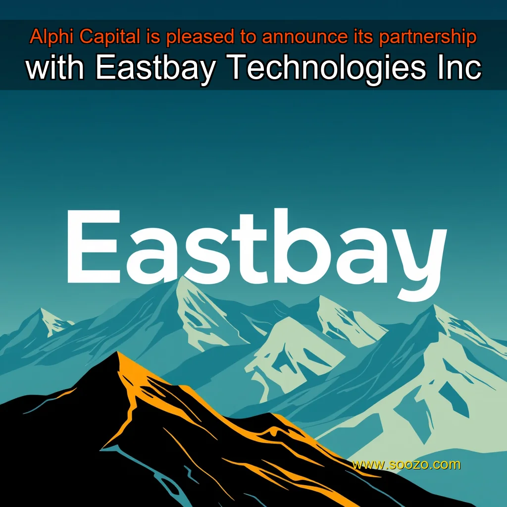 You are currently viewing Alphi Capital is pleased to announce its partnership with Eastbay Technologies Inc