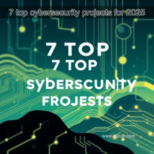 Artistic representation for 7 top cybersecurity projects for 2025