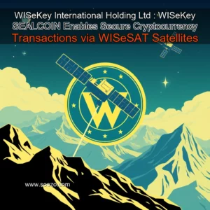 Artistic representation for WISeKey International Holding Ltd : WISeKey SEALCOIN Enables Secure Cryptocurrency Transactions via WISeSAT Satellites