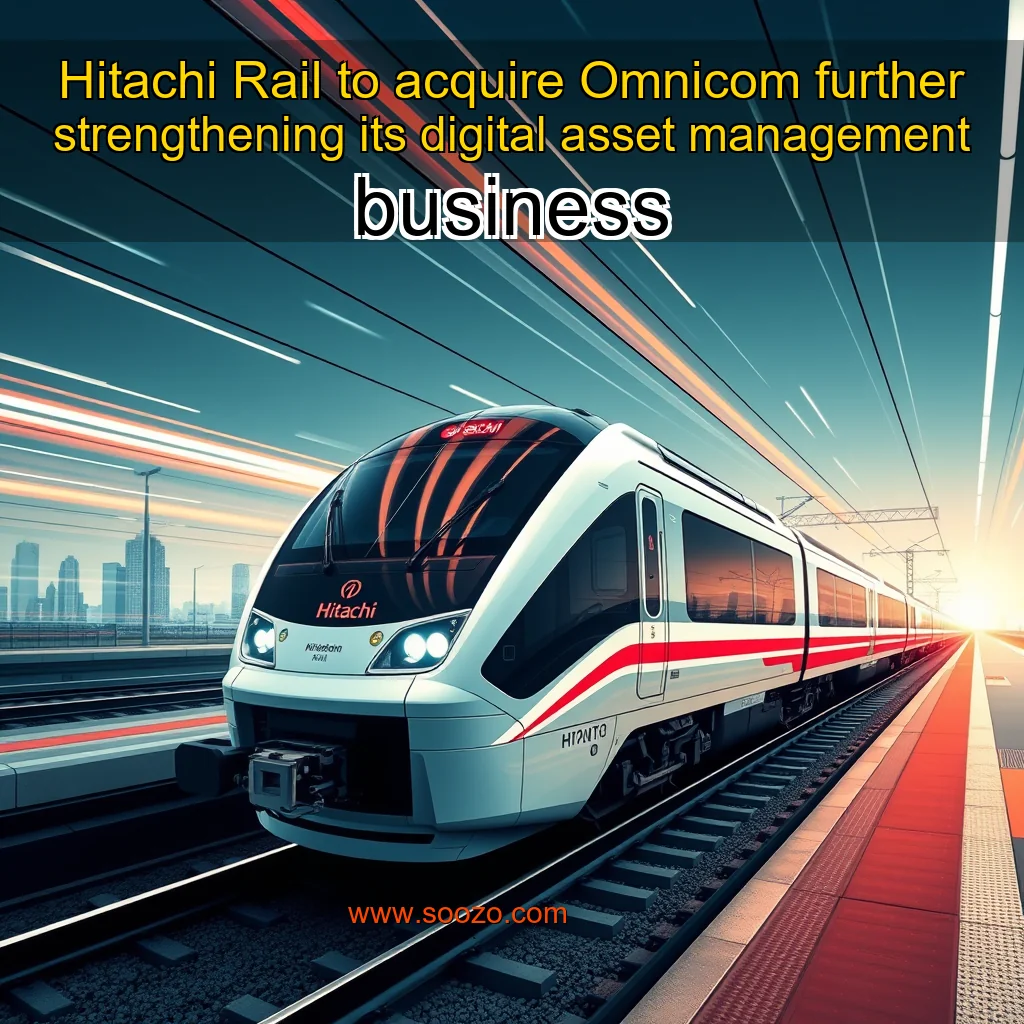 You are currently viewing Hitachi Rail to acquire Omnicom  further strengthening its digital asset management business