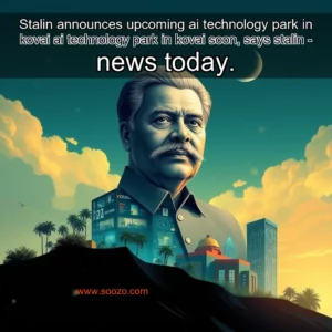 Artistic representation for Stalin announces upcoming ai technology park in kovai ai technology park in kovai soon, says stalin - news today.