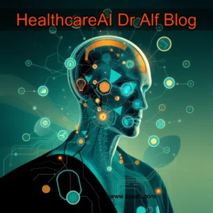 Artistic representation for HealthcareAI Dr Alf Blog