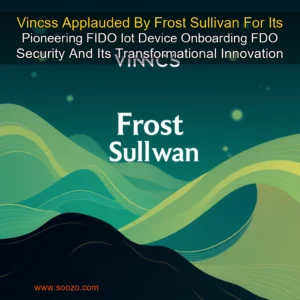 Artistic representation for Vincss Applauded By Frost Sullivan For Its Pioneering FIDO Iot Device Onboarding FDO Security And Its Transformational Innovation Leadership