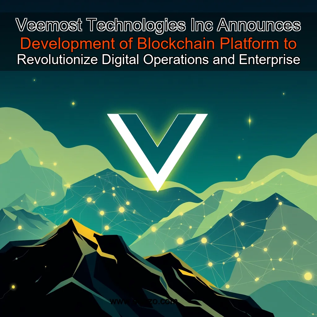 You are currently viewing Veemost Technologies Inc  Announces Development of Blockchain Platform to Revolutionize Digital Operations and Enterprise Solutions