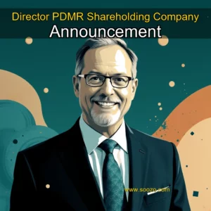 Artistic representation for Director PDMR Shareholding Company Announcement