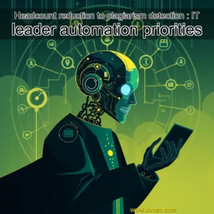 Read more about the article Headcount reduction to plagiarism detection : IT leader automation priorities