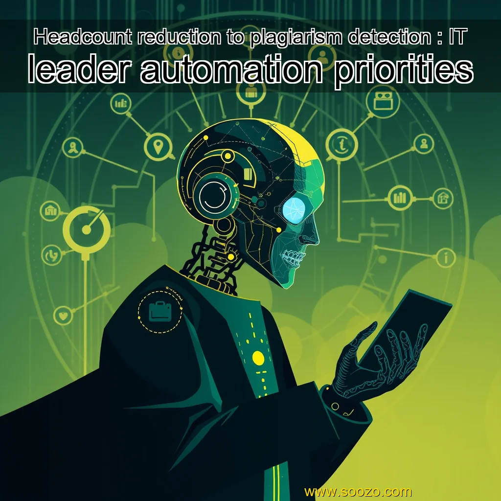 You are currently viewing Headcount reduction to plagiarism detection : IT leader automation priorities