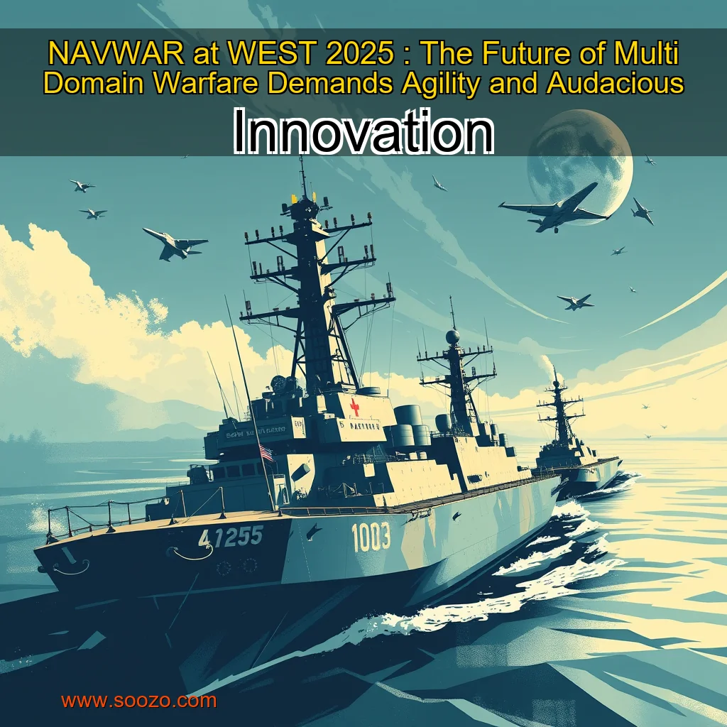 You are currently viewing NAVWAR at WEST 2025 : The Future of Multi  Domain Warfare Demands Agility and Audacious Innovation