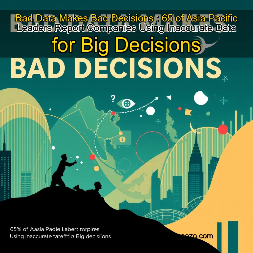 You are currently viewing Bad Data Makes Bad Decisions : 65  of Asia  Pacific Leaders Report Companies Using Inaccurate Data for Big Decisions