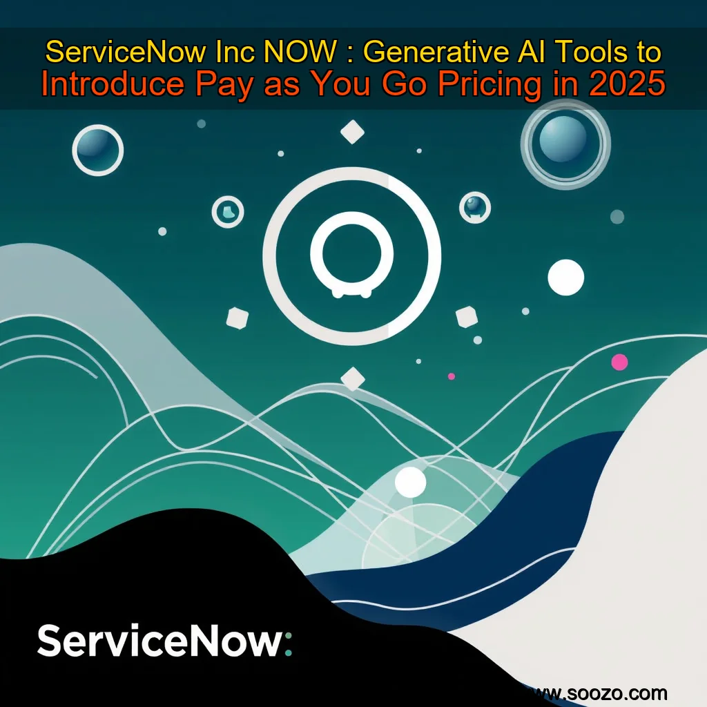 You are currently viewing ServiceNow  Inc   NOW : Generative AI Tools to Introduce Pay  as  You  Go Pricing in 2025