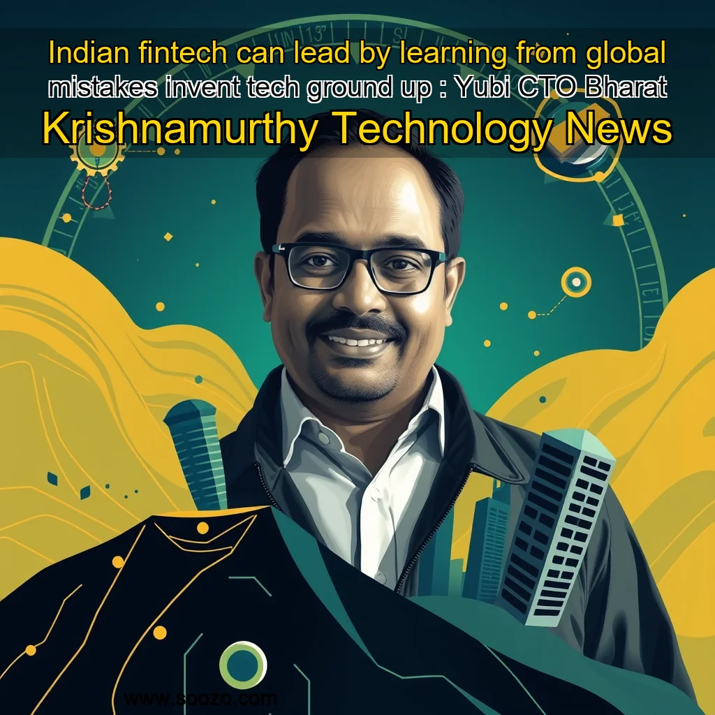 You are currently viewing Indian fintech can lead by learning from global mistakes  invent tech ground up : Yubi CTO Bharat Krishnamurthy  Technology News