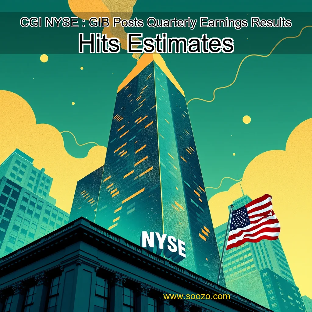 You are currently viewing CGI  NYSE : GIB  Posts Quarterly Earnings Results  Hits Estimates