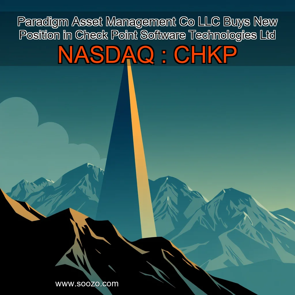 You are currently viewing Paradigm Asset Management Co  LLC Buys New Position in Check Point Software Technologies Ltd   NASDAQ : CHKP