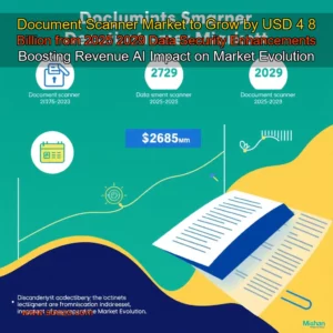 Read more about the article Document Scanner Market to Grow by USD 4  8 Billion from 2025  2029  Data Security Enhancements Boosting Revenue  AI Impact on Market Evolution