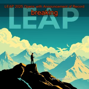 Artistic representation for LEAP 2025 Opens with Announcement of Record breaking