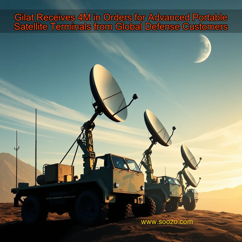 You are currently viewing Gilat Receives 4M in Orders for Advanced Portable Satellite Terminals from Global Defense Customers