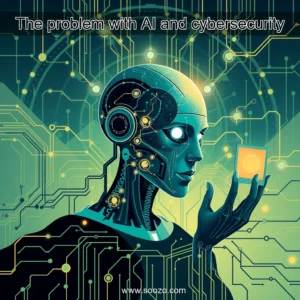Artistic representation for The problem with AI and cybersecurity