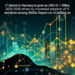 Artistic representation for IT Market in Germany to grow by USD 31 1 Billion 2024 2028 driven by increased adoption of IT solutions among SMEs Report on AI impact on market transformation