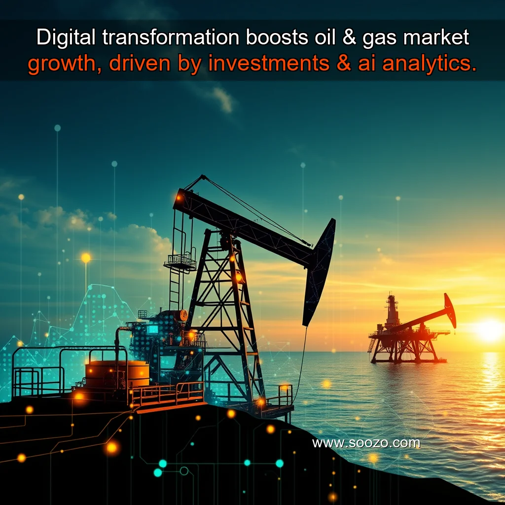 You are currently viewing Digital transformation boosts oil & gas market growth, driven by investments & ai analytics.