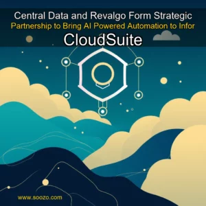 Artistic representation for Central Data and Revalgo Form Strategic Partnership to Bring AI Powered Automation to Infor CloudSuite