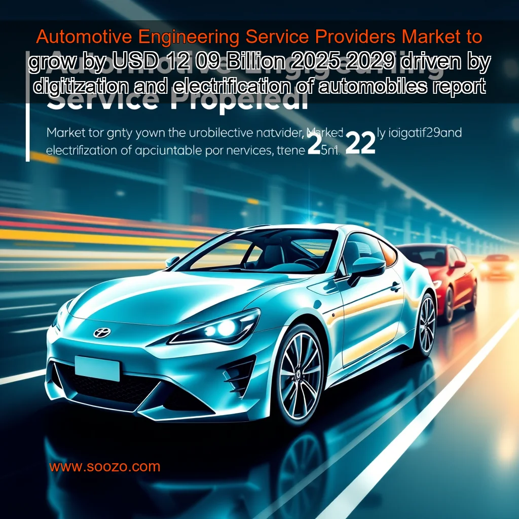 You are currently viewing Automotive Engineering Service Providers Market to grow by USD 12  09 Billion  2025  2029  driven by digitization and electrification of automobiles  report with AI impact on market trends