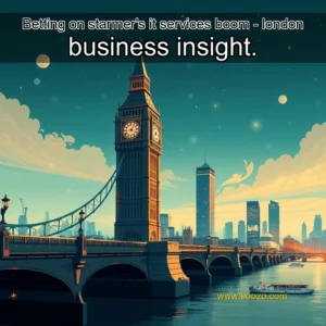 Artistic representation for Betting on starmer's it services boom - london business insight.