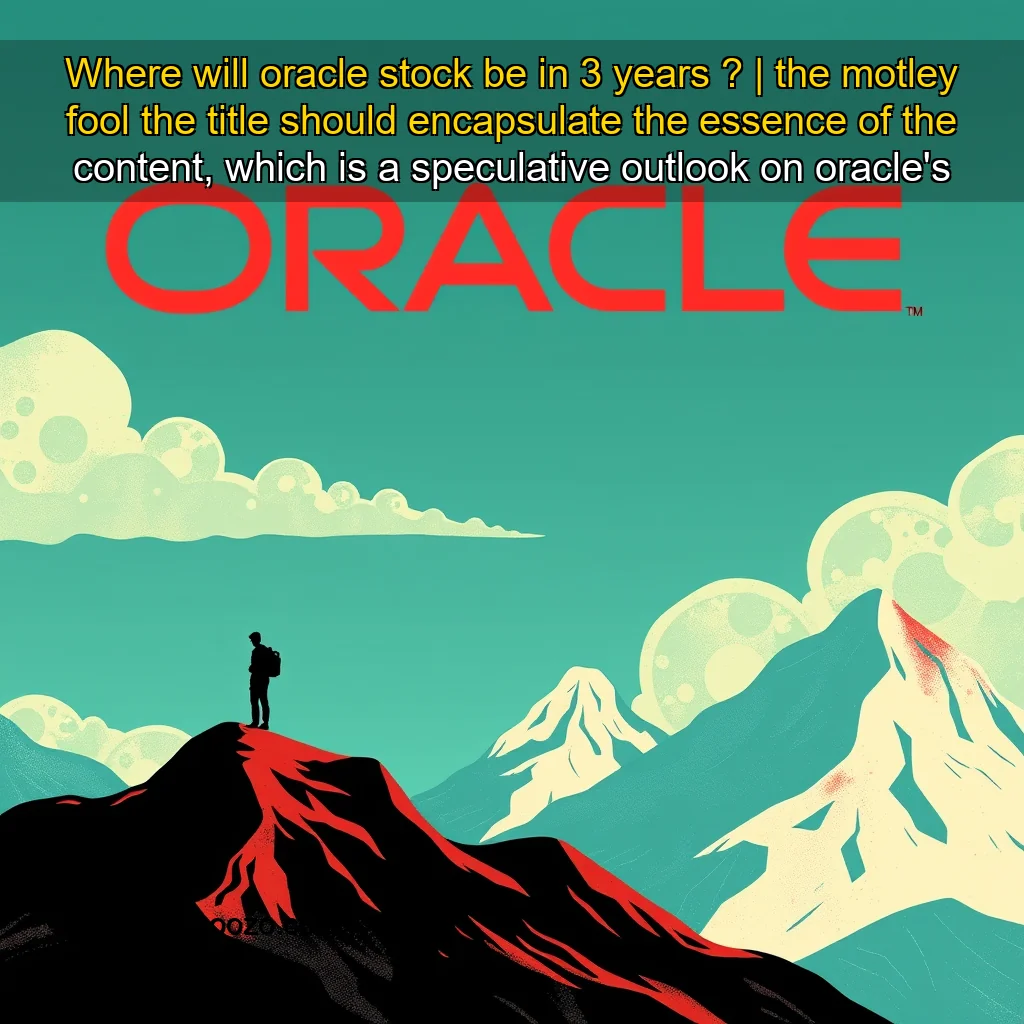 You are currently viewing Where will oracle stock be in 3 years ? | the motley fool the title should encapsulate the essence of the content, which is a speculative outlook on oracle’s stock performance over the next three years. it should be intriguing and encourage potential investors to consider the analysis presented.