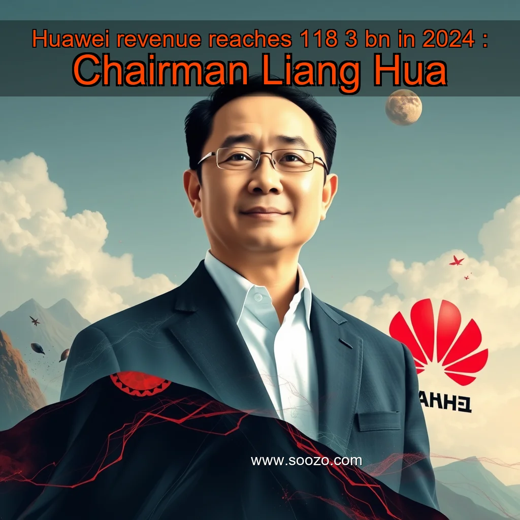 You are currently viewing Huawei revenue reaches 118  3 bn in 2024 : Chairman Liang Hua