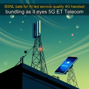 Artistic representation for BSNL bats for AI led service quality 4G handset bundling as it eyes 5G ET Telecom